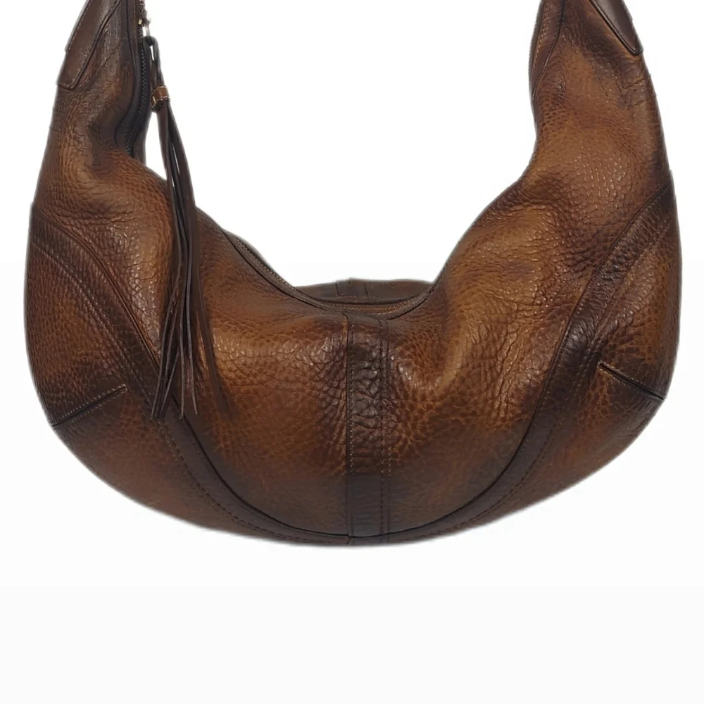 STUNNING! XL COACH ERGO SOHO LEATHER HOBO w/BRAIDED HANDLE - Picture 3 of 6